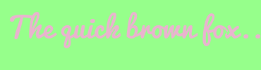 Image with Font Color EAB3CF and Background Color 96FF8B